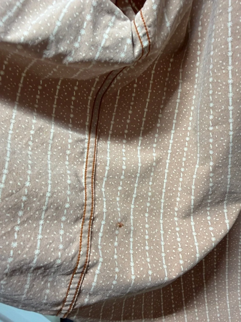 Rust Stripe Short-Sleeve Button-Up Shirt by RVCA - Picture 8 of 9